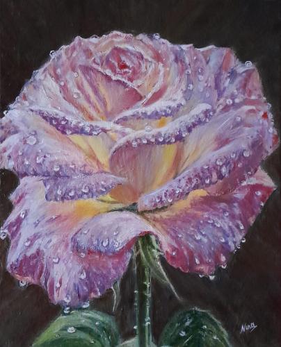 Korinna-Nina-Nina-Ninel - 275 - Regina-dei-fiori - 50x40-cm - Olio-su-tela