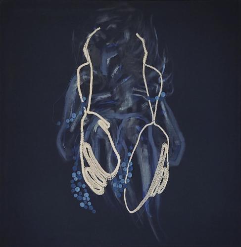 Radvanyiova-Lea- - 160 - A-tangible-projection-of-the-struggle-between-my-dream-and-my-faith - 110x110-cm - Mixed-technique