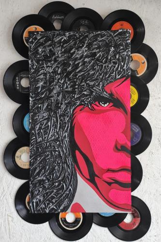 Tolu-Fabio-Fabio-Tolu-creator-of-ideas - 434 - Jim-Morrison-Obsession - 60x90-cm - Pittura-acrilica-su-carta-da-parati-adesiva-applicata-su-pannello-Dibond