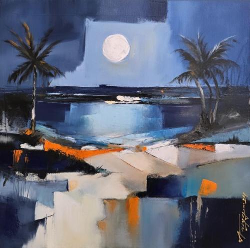 Tragaj-Myshketa-Alketa- - 384 - Romanza - 80x80-cm - Oil