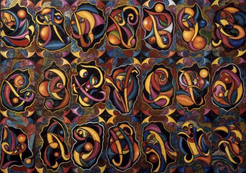 Vacca-Mario-Angelo-Va.Ma .An - 240 - Comunicazione - 206x148-cm - Olio-su-tela