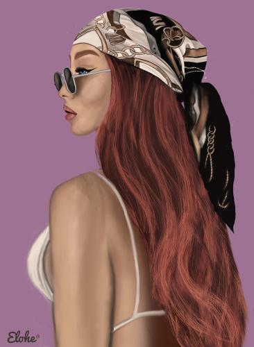 442 - Elohe- - Mi-pelirroja - - - Digital-art