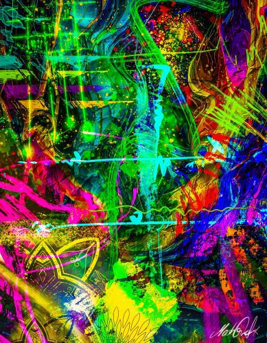 651 - Mario-Schneider-MashGrafx - Meteor 02 - 60x80-cm - Gemalt-auf-digitalem-Medium