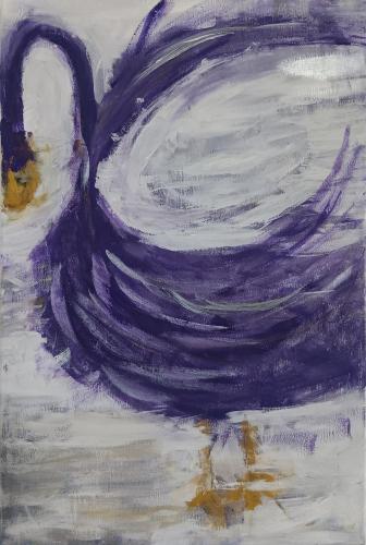 007 - Maria-Carla-Battistella- - La-danza-del-cigno - 40x60-cm - Tempera-su-tela