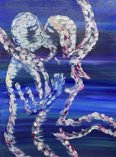 016 - Manuela-Carnini-Fridami - Viversi-come-lacqua-in-profondita - 60x80-cm - Acrylic-on-Canvas-