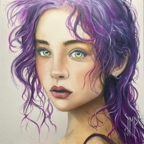 065 - Jean-Marc-Roumejon-Artistic-Tatoo - Ema - 80x80-cm - Huile-sur-toile