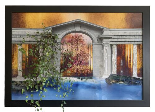 557 - David-Penez- - Temple-vegetal - 75x50-cm - Photographie-resine-vrai-plante
