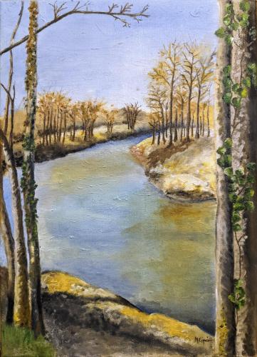 187 - Marcella-Cipriani- - La-foce-dellArchiano-in-Casentino - 30x40-cm - Olio-su-tela