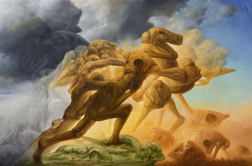 243 - Matheo-Delalle-Putnikovic- - Unity - 140x100-cm - Oil-on-canvas