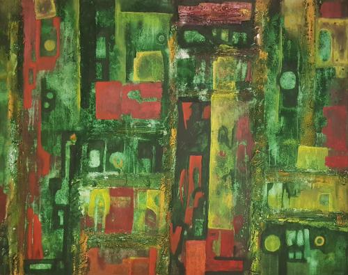 249 - Claudio-Detto- - Carnaby - 80x100-cm - Mista-su-tela-di-cotone-