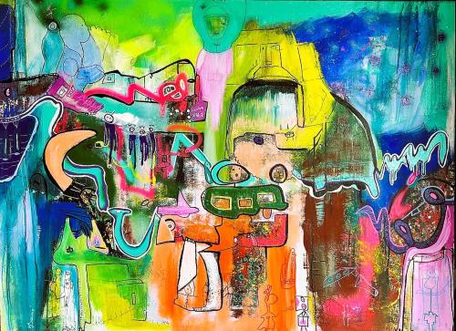 250 - Muriel-Deumie- - Wyoming-36 - 130x97-cm - Aerosol-acrylique-sur-toile