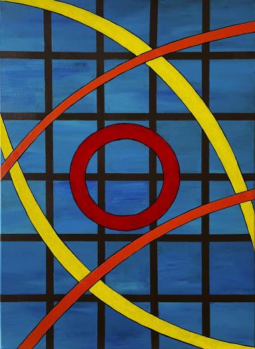 272 - Jonathan-Durkovic- - Geometry - 50x70-cm - Acrylic-and-ink-on-canvas