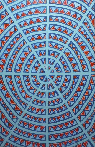 509 - Martine-Muller-Manome - Arbre-genealogique - 120x75-cm - Peinture-sur-toile