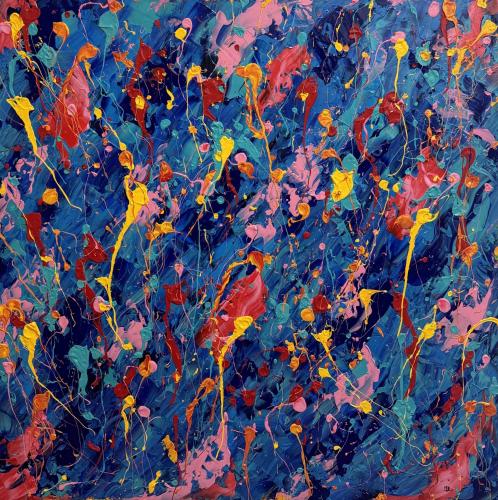 700 - Anca-Todrican- - Splash - 80x80-cm - Acrilico-su-tela