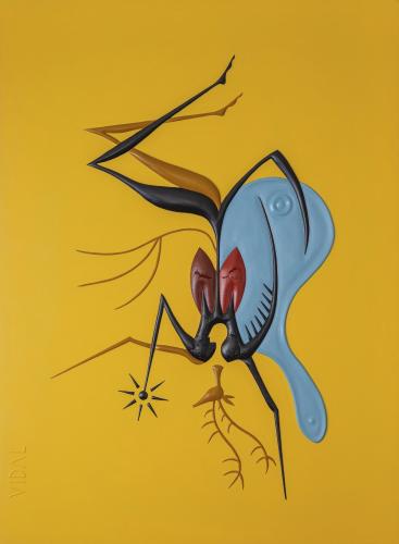 743 - Alexandre-Vidal- - Section - 90x122-cm - Technique-mixte-acrylique
