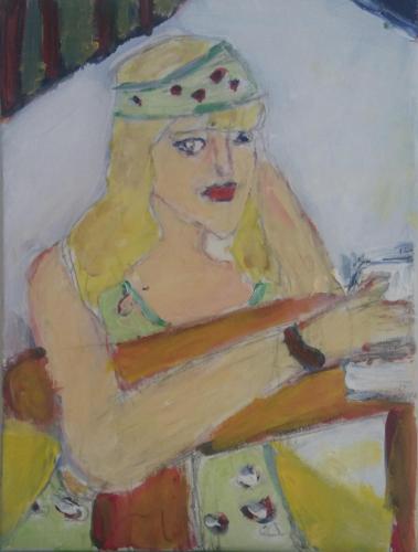 748 - Anna-Weichselbaumer- - Mary - 50x40-cm - Acryl-Malerei-auf-Leinwand
