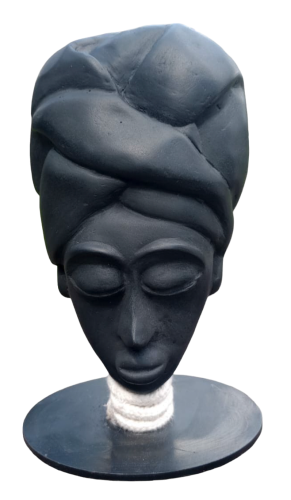 378 - Pablo-Emilio-Infantino-Emi-Infantino- - Donna-schiava-africana - 20x11-cm - Vidrio-artistico