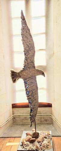 608 - Josee-Ricard-Josee.R - Envol-dembruns - 50x180-cm - Sculpture-de-mosaique