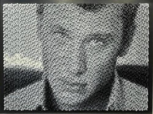 595 - Damien-Rancier- - Johnny-H. - 209x149-cm - Pixels-wood-peinture